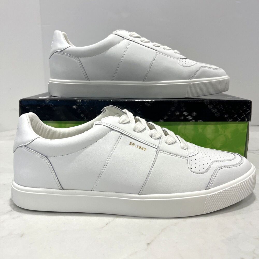 Sam Edelman NEW Womens Sz 11 Edie Leather Sneakers Shoes Low Top White‎ Lace Up